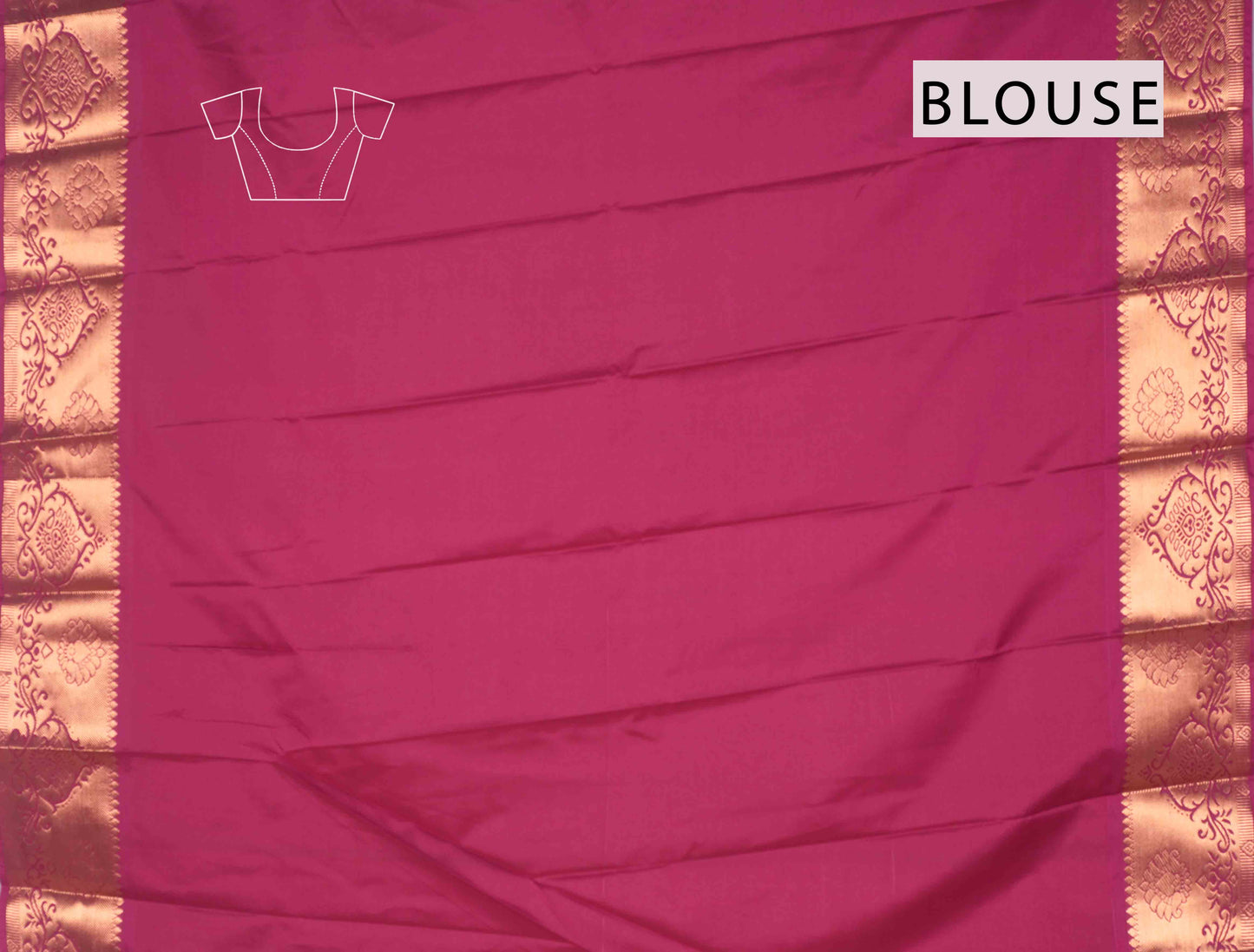 Mustard Yellow Semi Silk Rich Jacquard Pink Pallu Saree