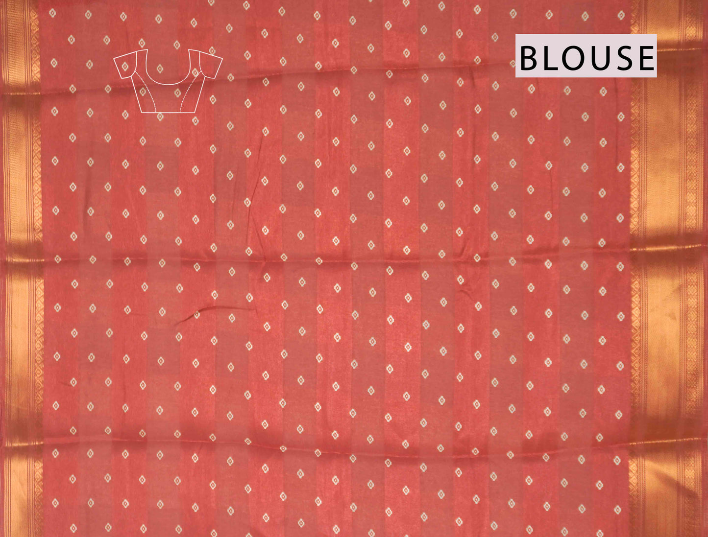 Red Chirpy Bird Digital Print Zari Border Fancy Cotton Saree