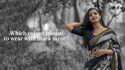 which colour blouse to wear with black saree