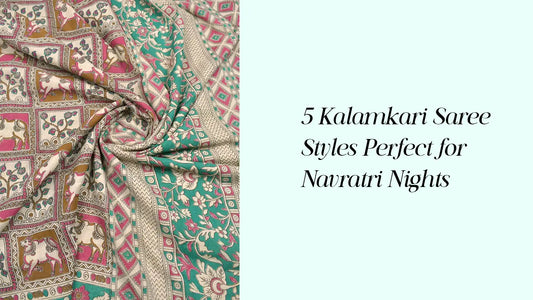5 Kalamkari Saree Styles Perfect for Navratri Nights | Naachiyars