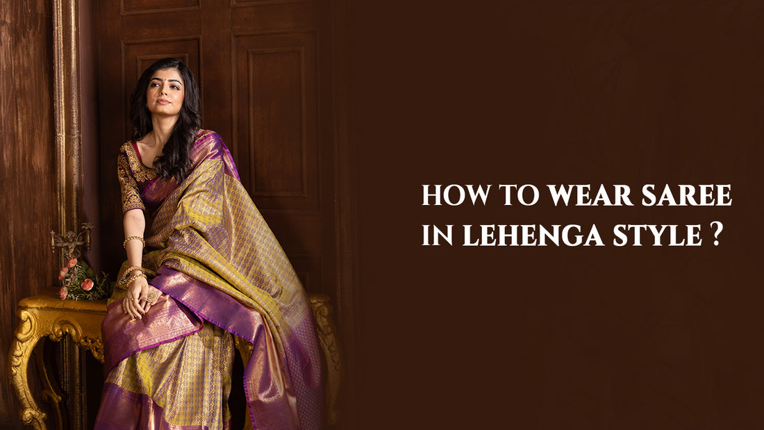 How to Wear a Saree in Lehenga Style