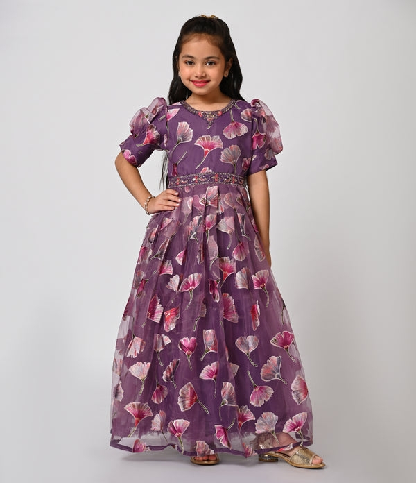 Elegant Brasso Long Gown for Girls