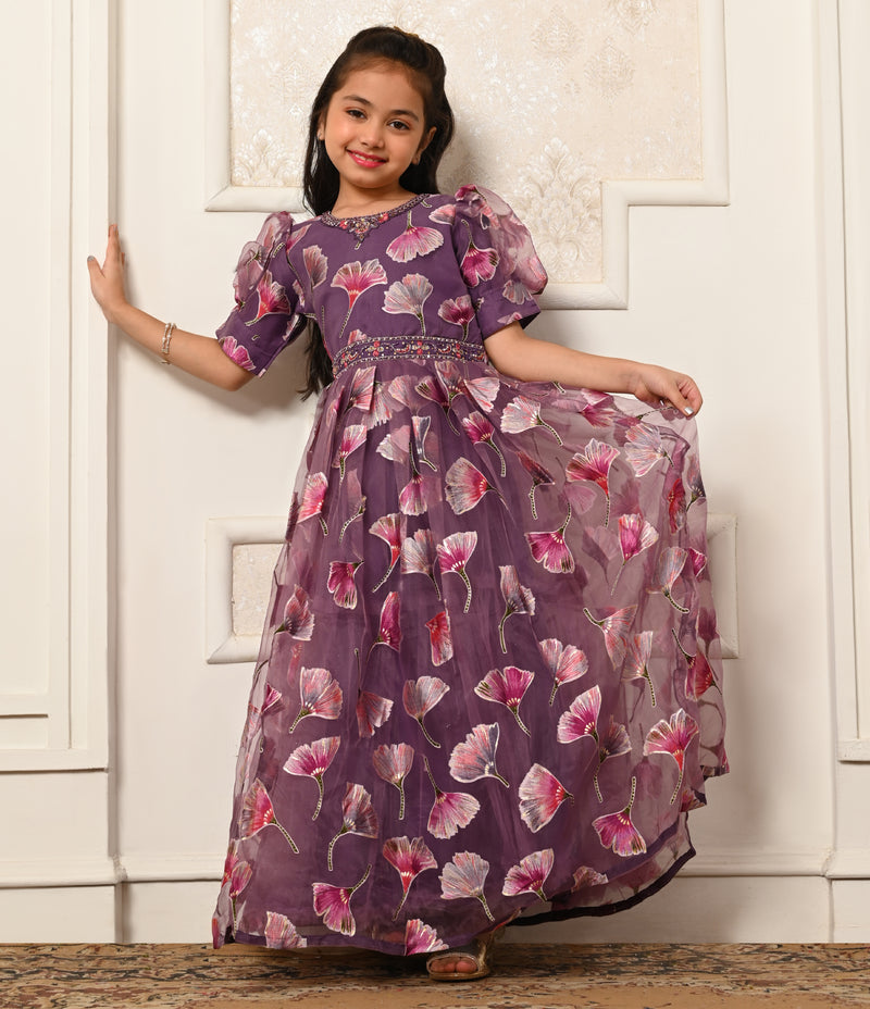 Elegant Brasso Long Gown for Girls