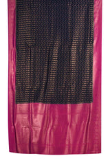 Black Pink Banaras Softy Saree