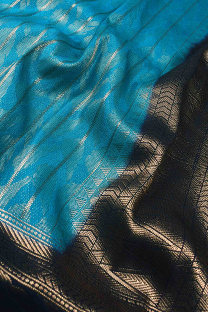 Blue Lines Banaras Softy Saree