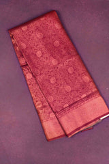 Red Self Banaras Softy Saree