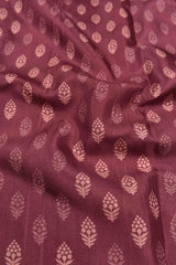 Meroon Malai Silk Digital Flower Print Saree