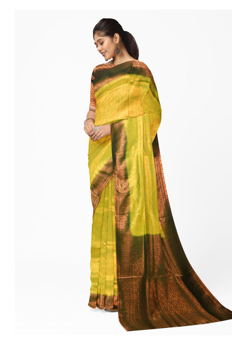 Green Banaras Softy Saree