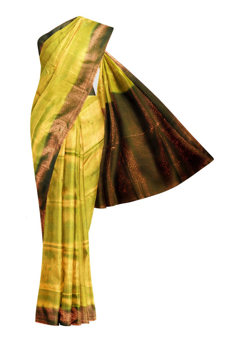 Green Banaras Softy Saree