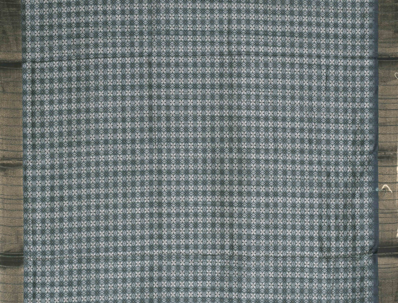 Grey Cotton Handloom Kotha Saree