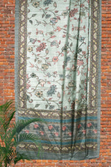 Light Green Manipuri Tussar Saree