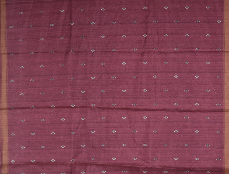 Multicolour Pink Manipuri Tussar Saree