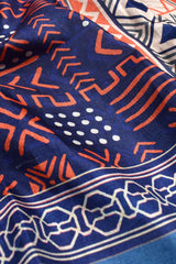 Navy Blue Manipuri Tussar Saree