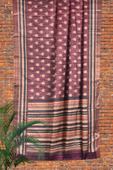 Violet Handloom Kotha Saree