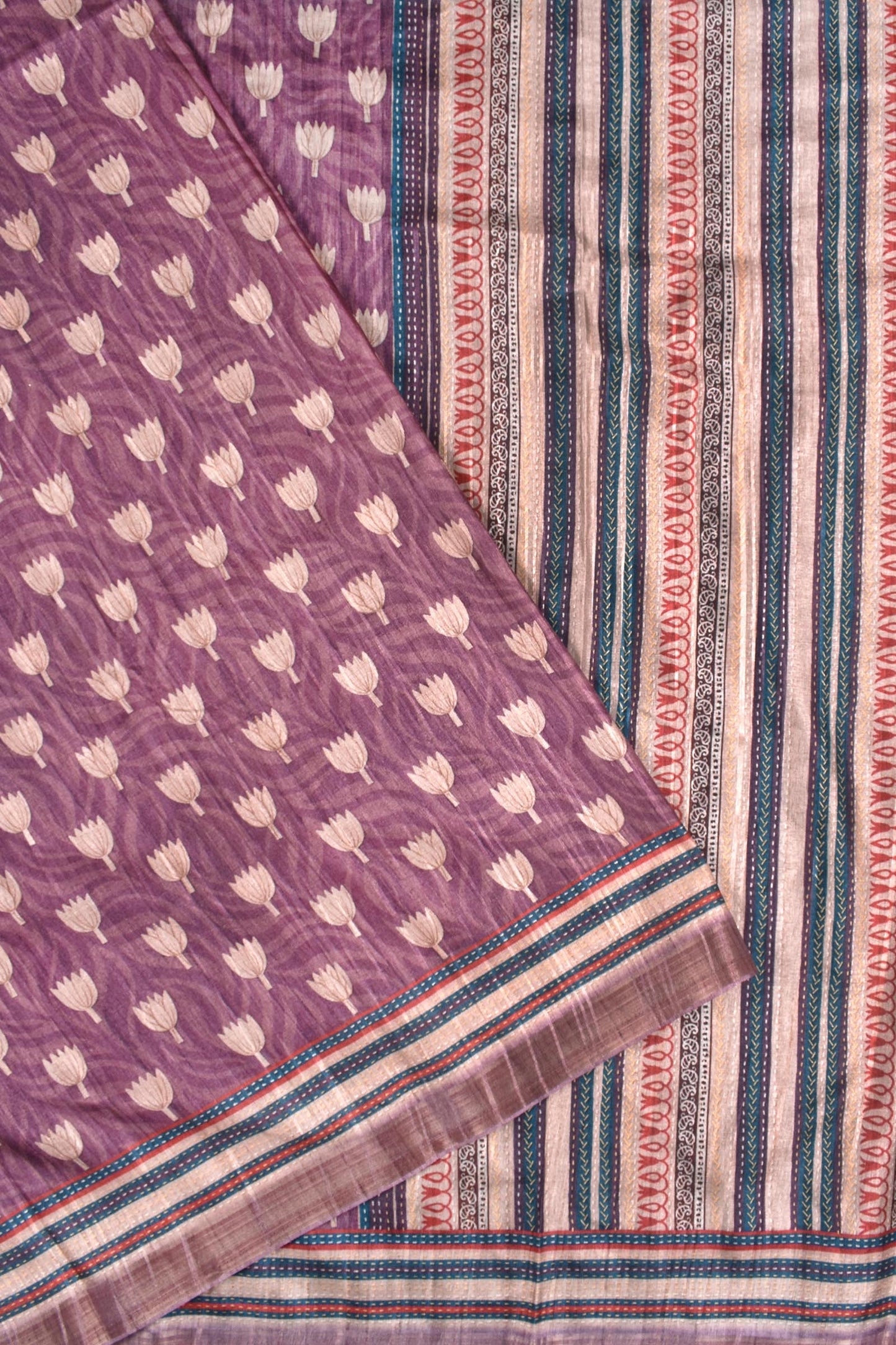 Violet Handloom Inspired Kotha Saree