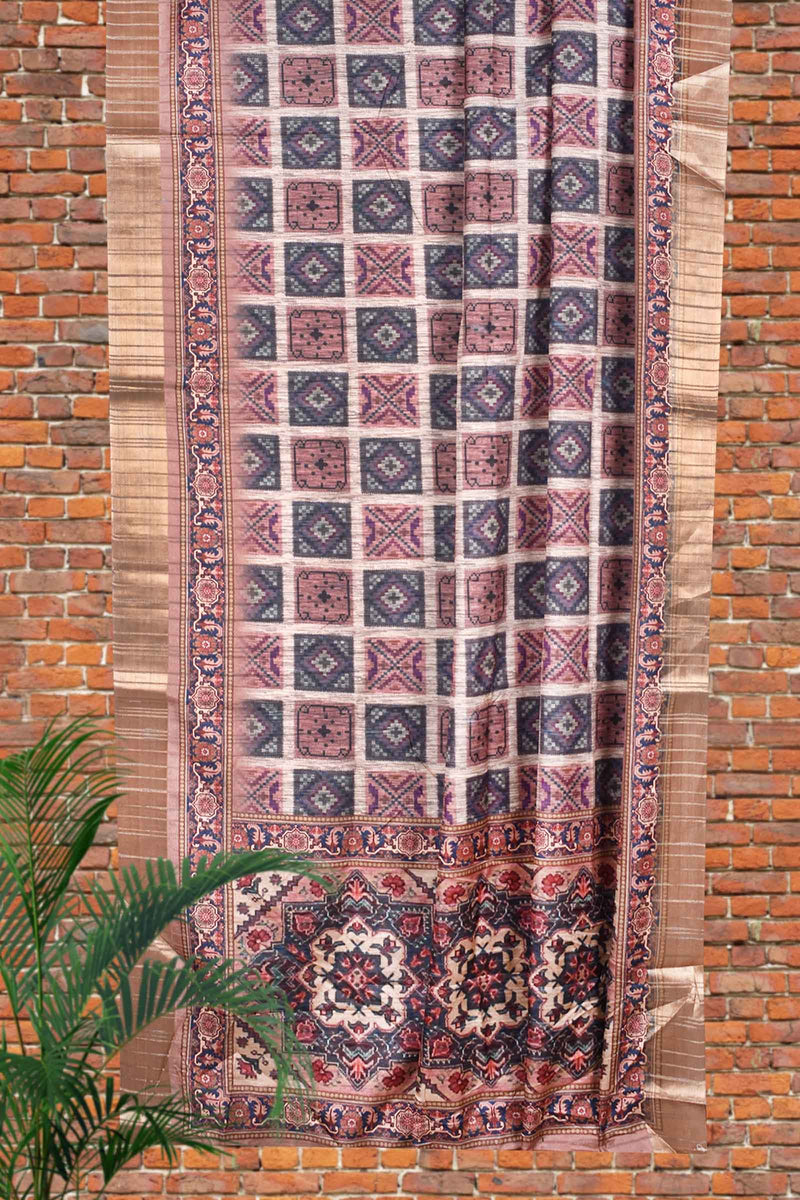 Pink Handloom Kotha Saree