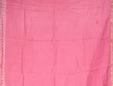 Pink Line Block Chanderi Hand Block Print Saree