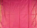 Pink Cotton Silk Checks Saree