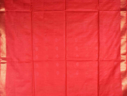 Red Cotton Silk Butta Saree