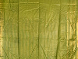 Light Green Cotton Silk Checks Saree