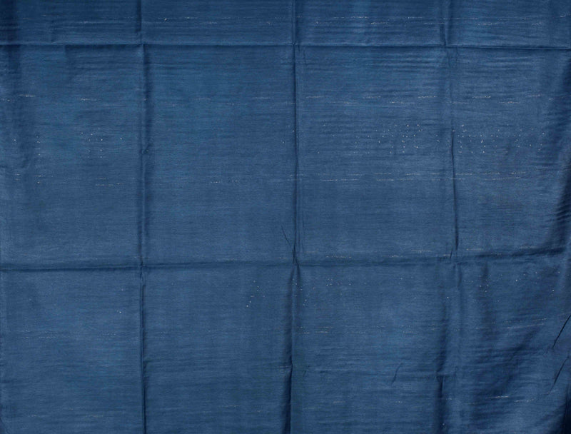 Dark Blue Cotton Silk Weaving Saree