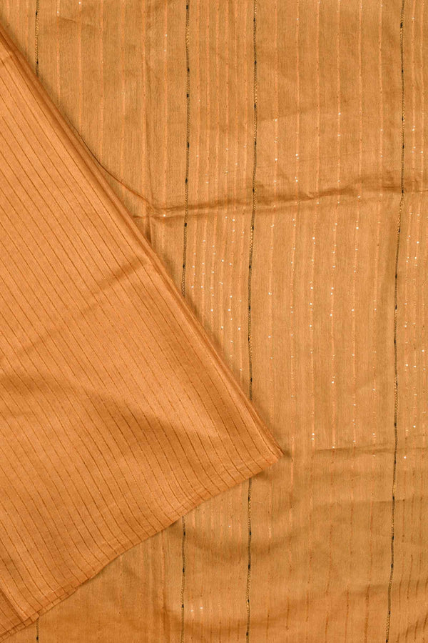 Light Mustard Cotton Silk Weaving Saree