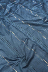 Dark Blue Cotton Silk Weaving Saree
