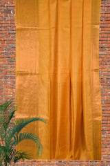 Orange Cotton Silk Butta Saree