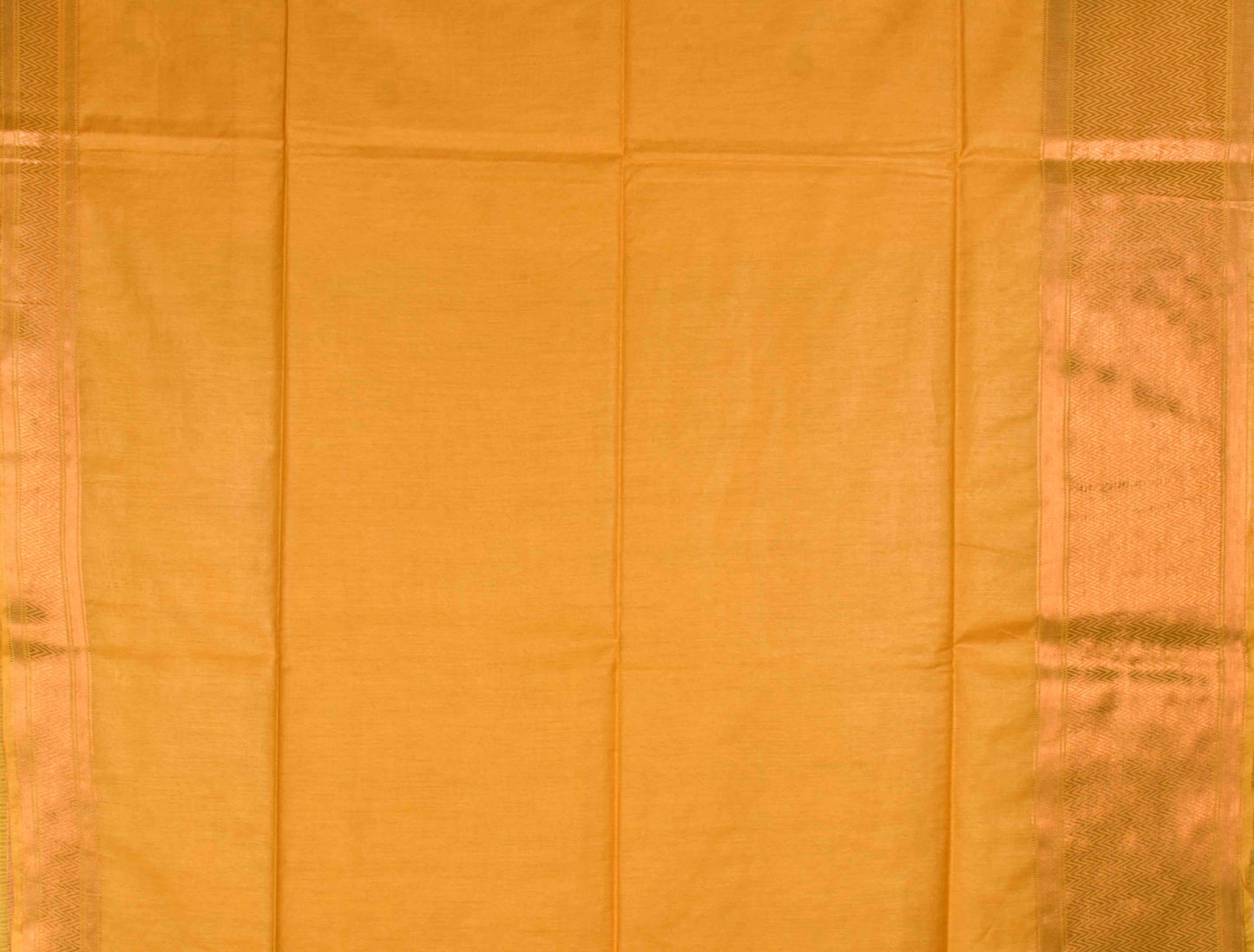 Orange Cotton Silk Butta Saree