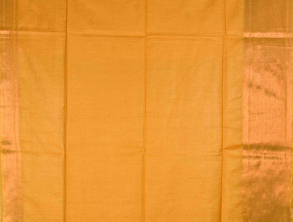 Orange Cotton Silk Butta Saree