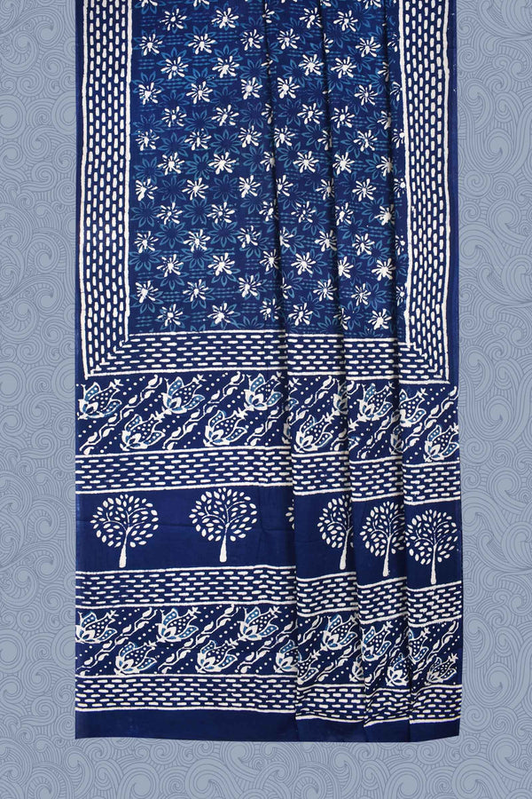 Blue Tree Jaipur Cotton Print Saree