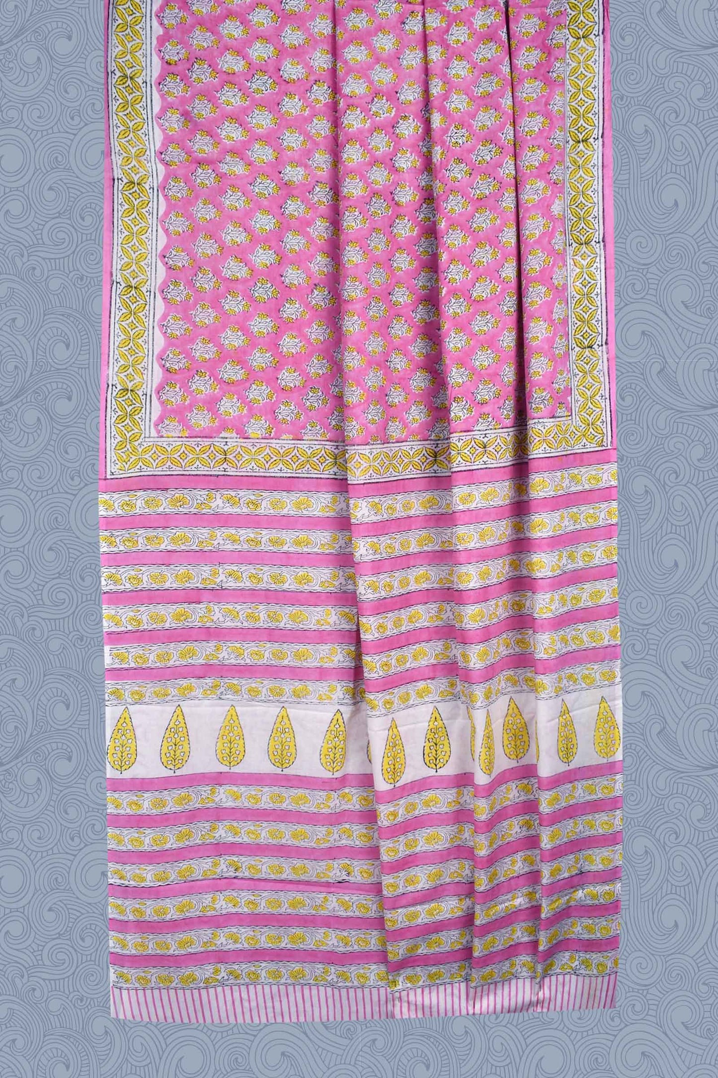 Rose Jaipur Cotton Print Saree