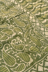 Green Mango Jaipur Cotton Print Saree