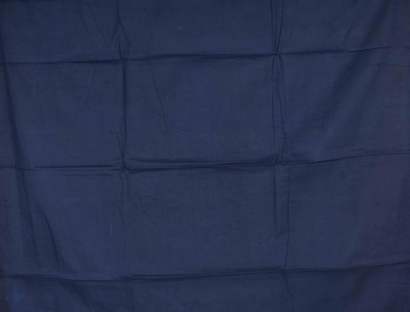 Blue Contrast Jaipur Cotton Mul Mul Saree