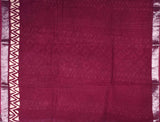 Maroon Jaipur Cotton Slub Saree