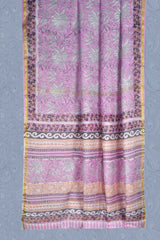 Light Pink Chanderi Small Jari Border Saree