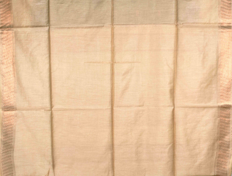 Meroon Cotton Silk Dobby Saree