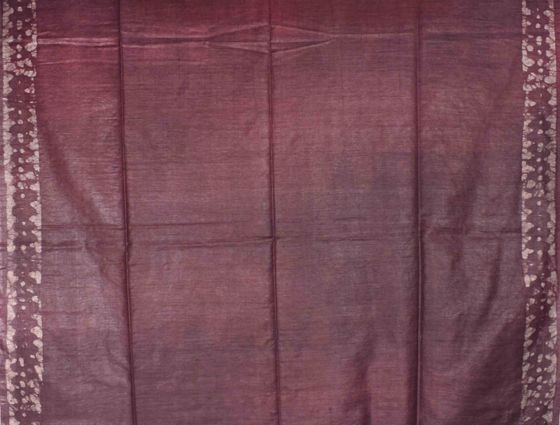 Pink Contrast Cotton Banswara Batik Print Saree