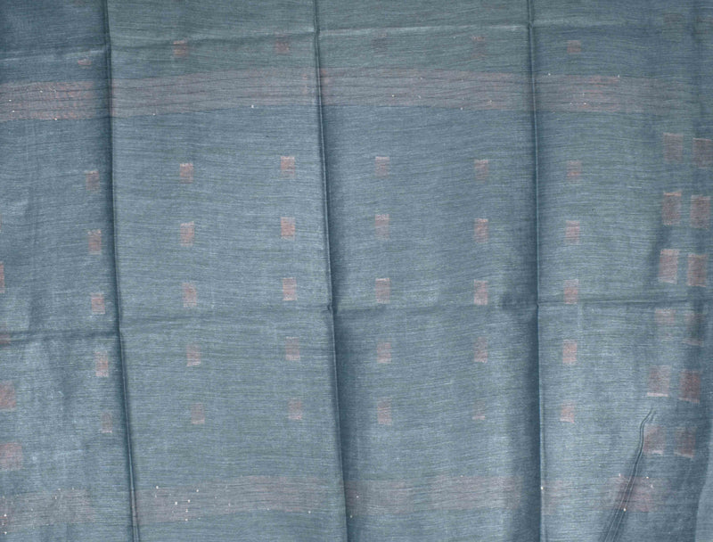 Grey Blue Banswara Dobby Saree