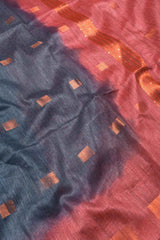 Grey Red Banswara Dobby Saree