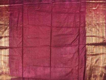 Dark Violet Cotton Silk Shibori Print Saree