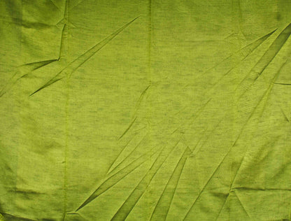 Blue Green Jari Butta Weaving Semi Soft Silk Saree