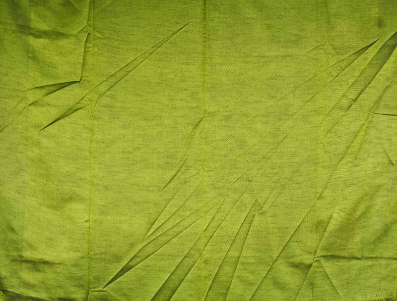 Blue Green Jari Butta Weaving Semi Soft Silk Saree