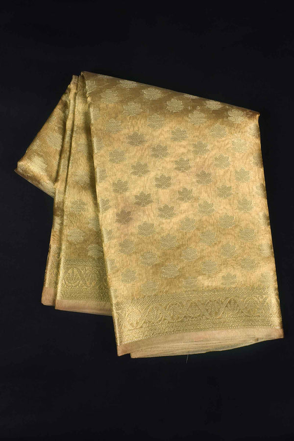 Gold Tissue Gold Butta Rich Pallu Saree