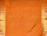 Violet Body Butta Rich Pallu Border Orange Contrast Semi Soft Silk Saree