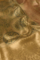 Gold Tissue Digital Coin Print Saree