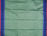 Green Chettinad Pure Cotton Tower Border Checks Saree