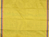 Yellow Chettinad Pure Cotton Square Thread Wave Saree