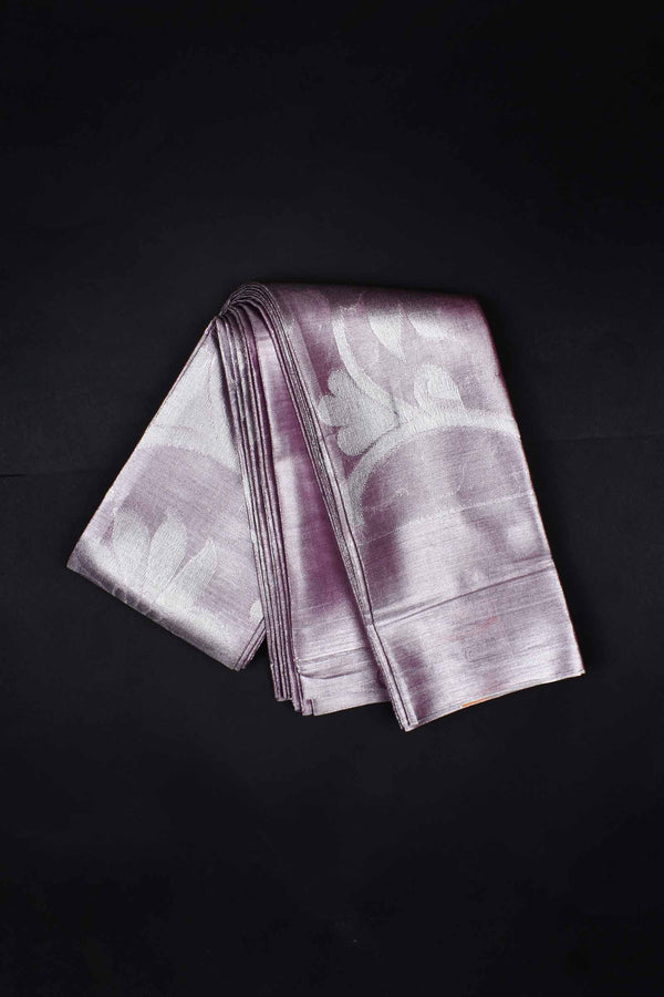 Light Violet All Over Flower Tissue Saree