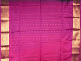 Brown Body Malarkodi Full Jari Butta Pink Contrast Semi Soft Silk Saree